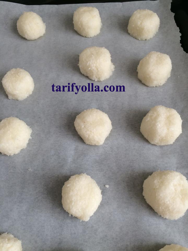 hindistan cevizli kurabiye yapımı